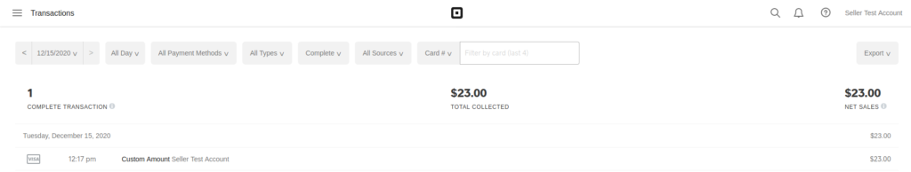 payment processing on screen mockup 1